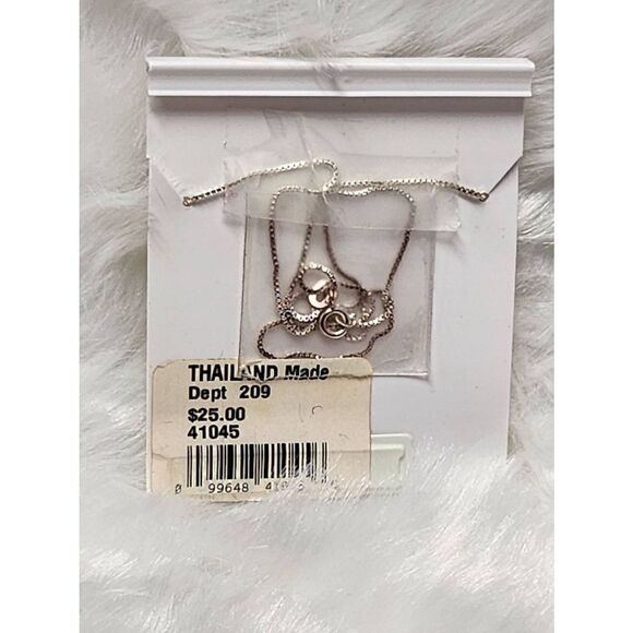 Sterling Silver Necklace with the Initial "R" - Picture 4 of 4